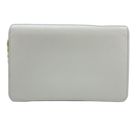 PRADA Saffiano Leather Chain Wallet (2-Way) Shoulder Bag gray WS35059