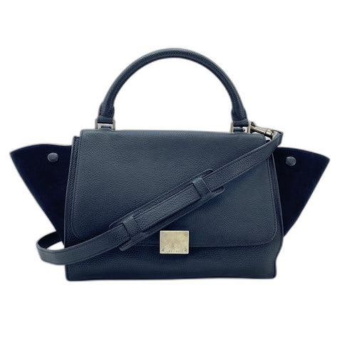 CELINE Trapeze Small 2WAY Handbag black WS35060