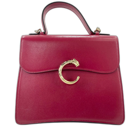CARTIER PANTHERE de Cartier 2WAY Handbag Red WS35064