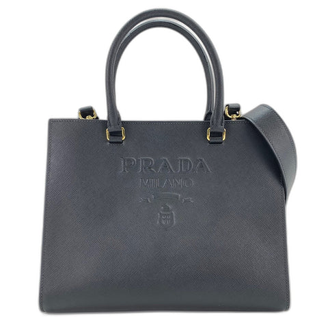 PRADA 2WAY Handbag black WS35073