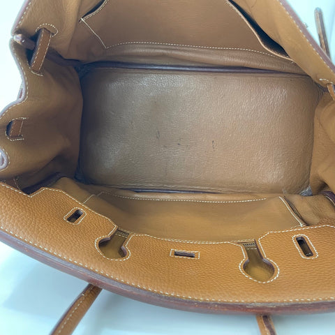 HERMES Birkin 30 Handbag Brown WS35089