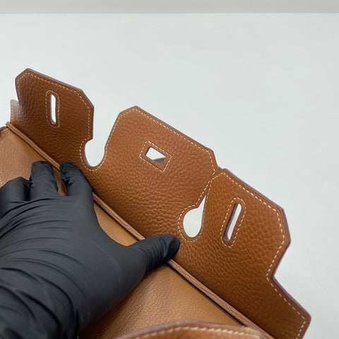 HERMES Birkin 30 Handbag Brown WS35089