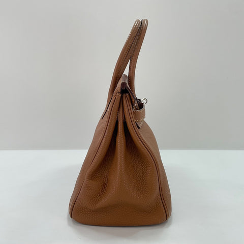HERMES Birkin 30 Handbag Brown WS35089