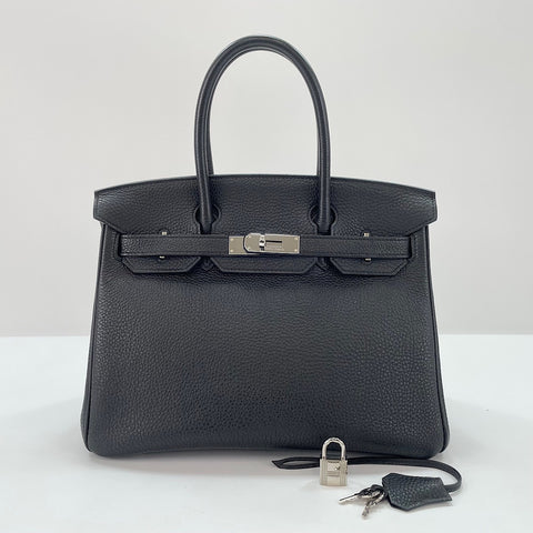 HERMES Birkin 30 Handbag black WS35090