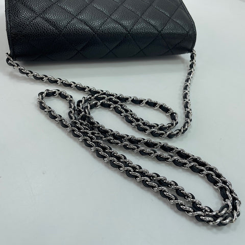 CHANEL Matelasse Shoulder Bag black WS35091