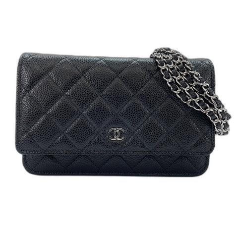 CHANEL Matelasse Shoulder Bag black WS35091
