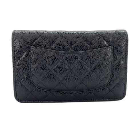 CHANEL Matelasse Shoulder Bag black WS35091