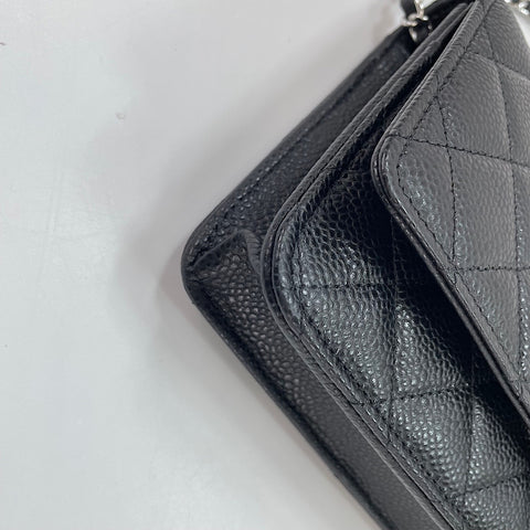 CHANEL Matelasse Shoulder Bag black WS35091