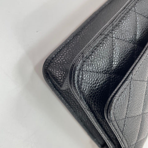 CHANEL Matelasse Shoulder Bag black WS35091