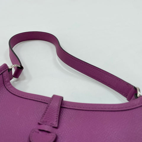 HERMES Evelyn 1TPM Shoulder Bag purple WS35092