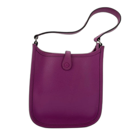 HERMES Evelyn 1TPM Shoulder Bag purple WS35092