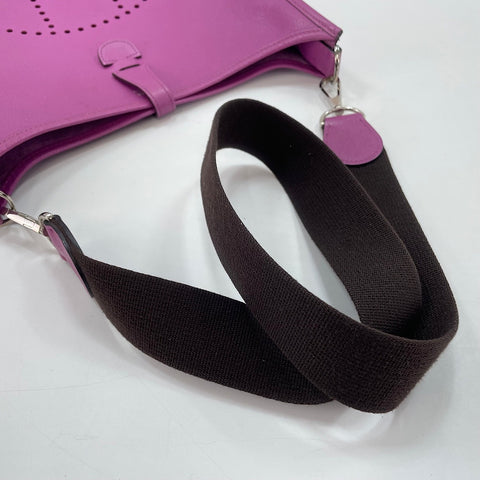 HERMES Evelyn 2 PM Shoulder Bag purple WS35095