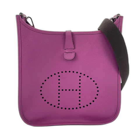 HERMES Evelyn 2 PM Shoulder Bag purple WS35095