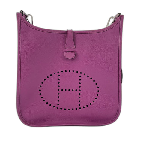 HERMES Evelyn 2 PM Shoulder Bag purple WS35095