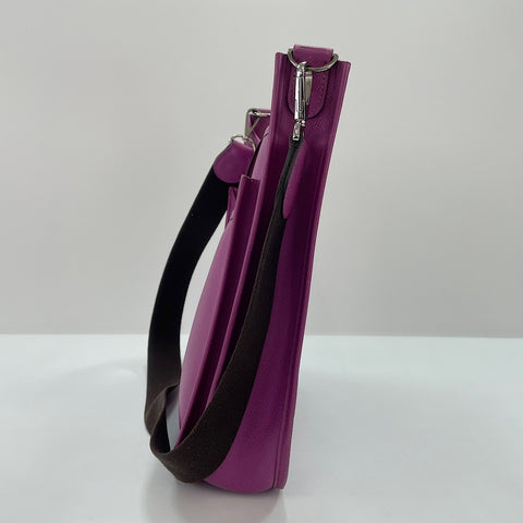 HERMES Evelyn 2 PM Shoulder Bag purple WS35095