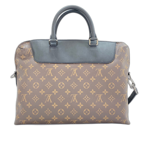 LOUIS VUITTON Port Document Jules NM Handbag Brown WS35096