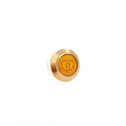 Chanel Coco Marc Round Boucles d'oreilles Gold WS3556