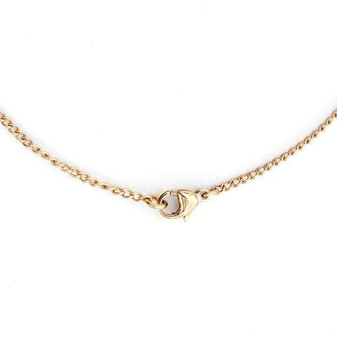 Chanel Coco Mark Round Necklace Gold WS3575