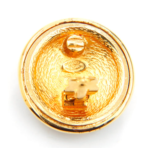 Chanel Round Coco Mark 1995 95p Boucles d'oreilles en or WS3621