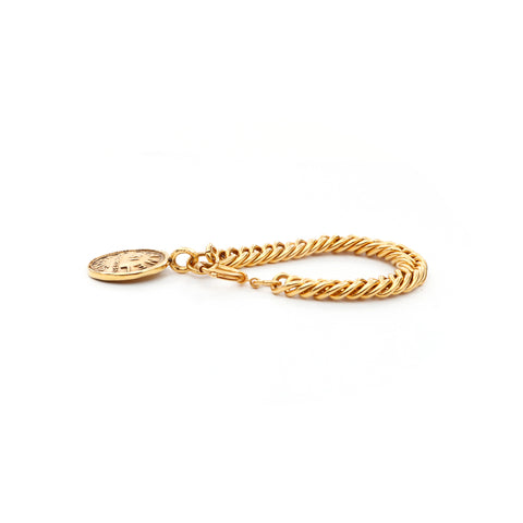 Chanel Medallion Bracelet Gold WS3624