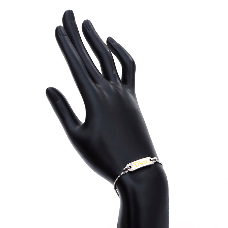 美品　ChristianDior ディオール　ブレスレット　シルバー　プレート クリスチャンディオール Christian Dior シルバープレート