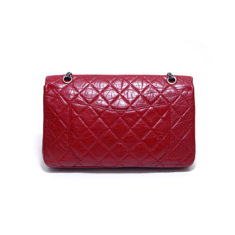 Chanel CHANEL 2.55 Matrasse Shoulder Bag Leather Red WS3797