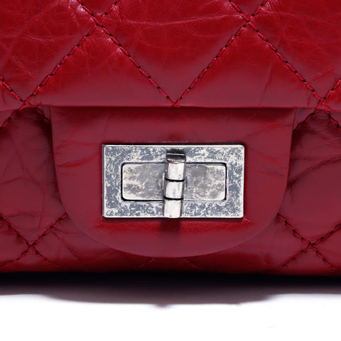 Chanel CHANEL 2.55 Matrasse Shoulder Bag Leather Red WS3797