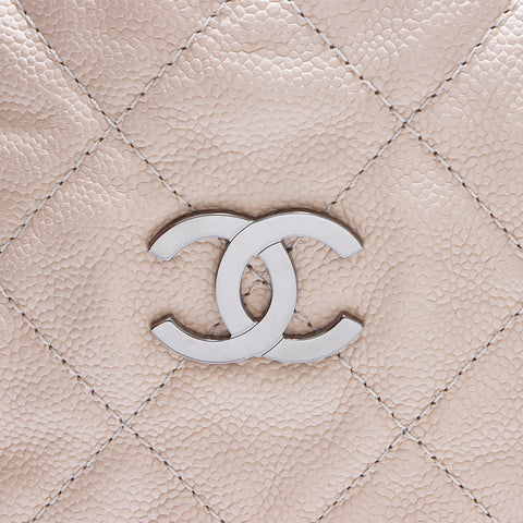 シャネル CHANEL ココマーク マトラッセ キャビアスキン チェーンショルダートート 2014-2015年 ショルダーバッグ カーフ ベージュ WS3807