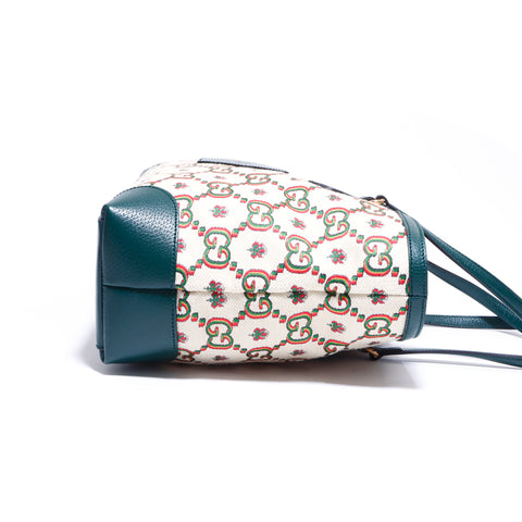 Gucci Ophidia Canvas 100 -jähriges Jubiläumsbeutel Canvas Green WS3899