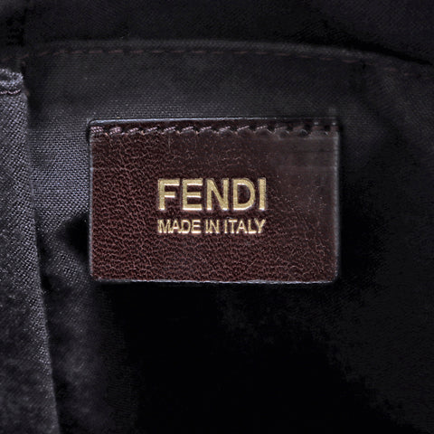 フェンディ FENDI ズッカ ショルダーバッグ キャンバス ブラウン WS3910