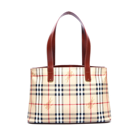 バーバリー BURBERRY トートバッグ レザー ベージュ WS3915