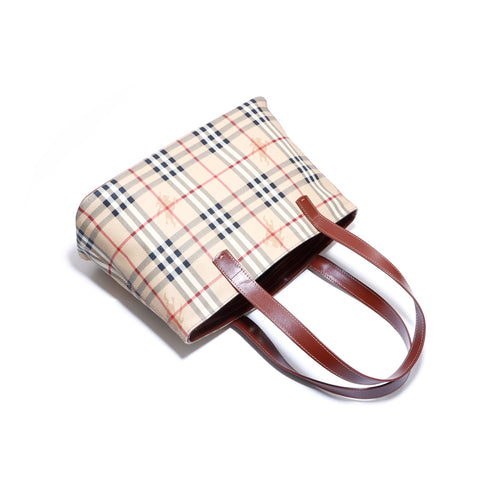 バーバリー BURBERRY トートバッグ レザー ベージュ WS3915