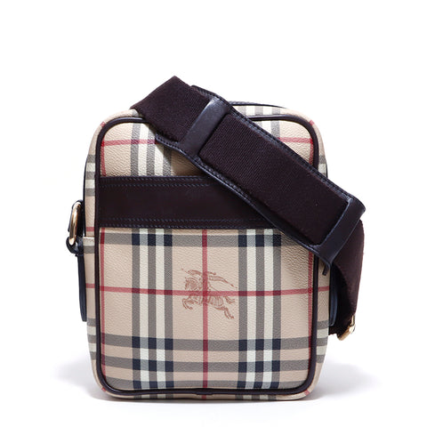 バーバリー BURBERRY クロスボディ ショルダーバッグ レザー ベージュ WS3917