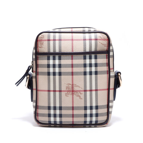 バーバリー BURBERRY クロスボディ ショルダーバッグ レザー ベージュ WS3917