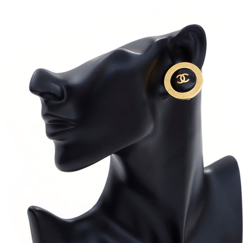 Chanel Coco Marc Round Round Oreing Bings Gold x Black WS3961