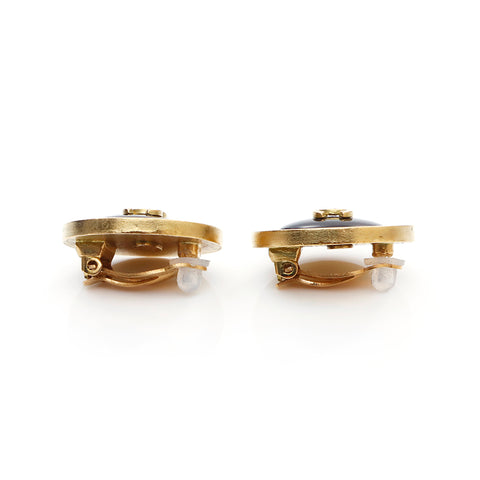 Chanel Coco Marc Round Round Oreing Bings Gold x Black WS3961