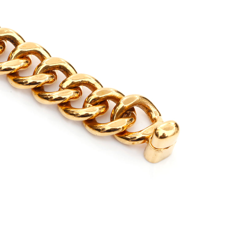 シャネル CHANEL ターンロック チェーン ブレスレット ゴールド