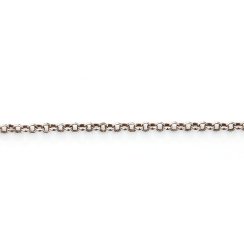 Chanel Chanel Logo Collier Silver x White WS3964