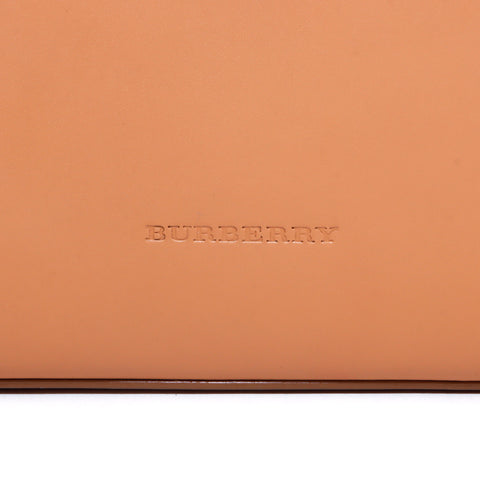 バーバリー BURBERRY ロゴ レザー ハンドバッグ VINTAGE 中古 定番 ブラウン WS4029