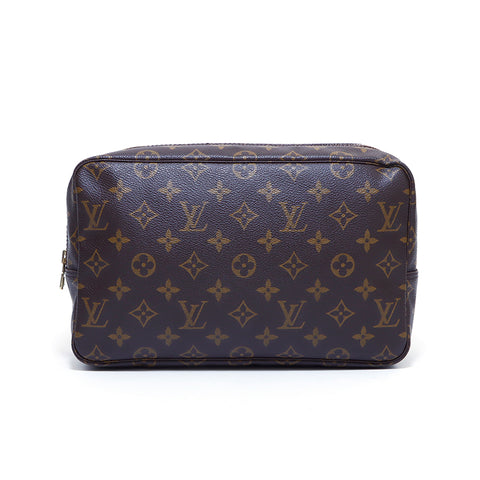 LOUIS VUITTON Monogram Pouch Pouch VINTAGE Used Classic Brown WS4030