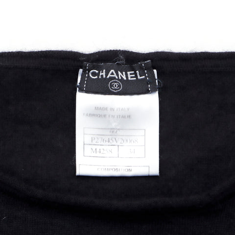 Chanel Chanel strickte Kaschmirschwarze WS4043