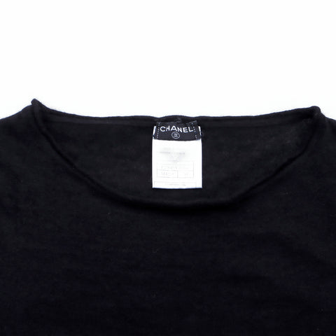 Chanel Chanel strickte Kaschmirschwarze WS4043