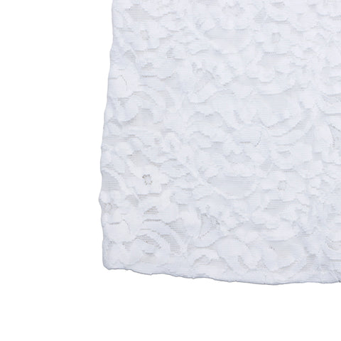 LOUIS VUITTON Full lace Long sleeve shirt white WS4076