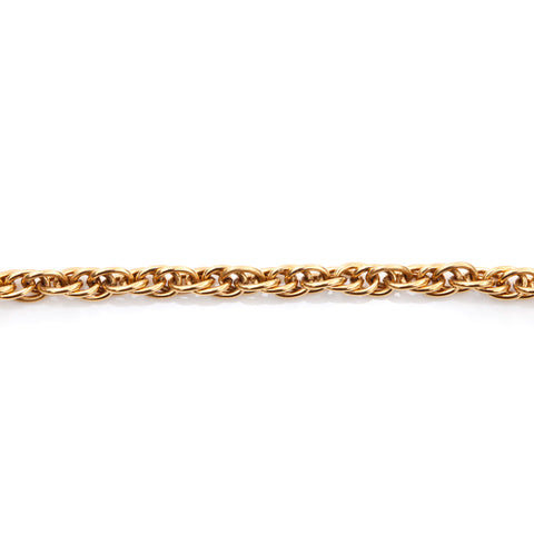 Chanel Coco Mark Chain Rund Circle Round Halskette Gold WS4098