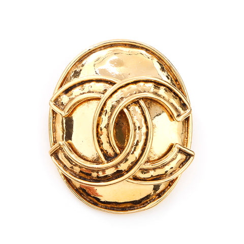 Chanel Coco Mark GP 94P Brooch Gold WS4110