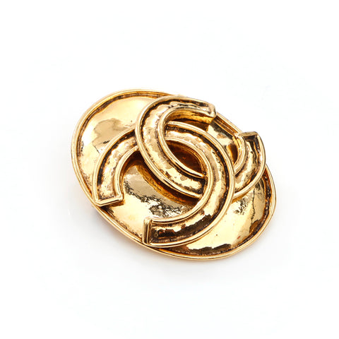 Chanel Coco Mark GP 94P Brooch Gold WS4110