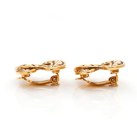 Chanel Coco Mark Matelasse GP 90s Boucles d'oreilles en or WS4114