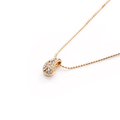 Christian Dior Rhinestone Collier Vintage Utilisé Gold Classic WS4131