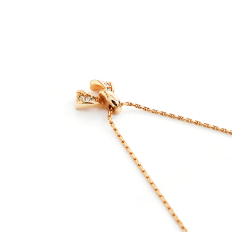 Christian Dior Rhinestone Collier Vintage Utilisé Gold Classic WS4137