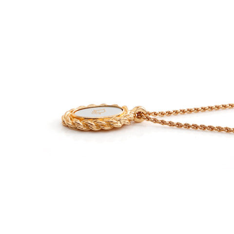Christian Dior Logo Collier Vintage Utilisé Gold Classic WS4140